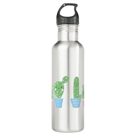 cactus, succulent, schattig kunstfesta, mexicaan, waterfles  (Voorkant)