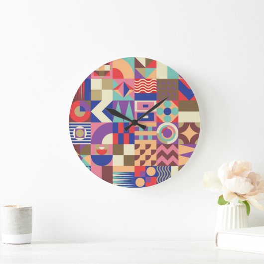 Cactus Succulent: schets stijl Doodle Grote Klok (Huis)