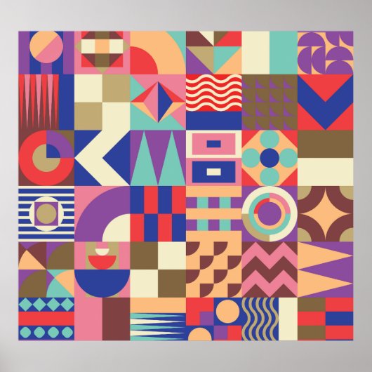 Cactus Succulent: schets stijl Doodle Poster (Voorkant)