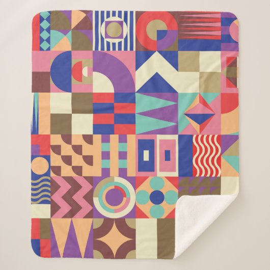 Cactus Succulent: schets stijl Doodle Sherpa Deken (Voorkant)