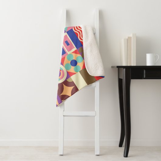 Cactus Succulent: schets stijl Doodle Sherpa Deken (In situ)