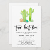 Cactus Succulent Taco Bout Love Wedding Shower Kaart (Voorkant / Achterkant)