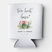 Cactus Succulent Taco Bout Love Wedding Verloving Blikjeskoeler (Voorkant)