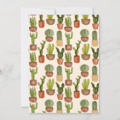 Cactus Succulent Terracotta Pot Baby shower Kaart (Achterkant)