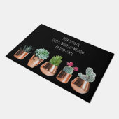 Cactus Succulent Uw favoriete Citaat, Zong Lyric Deurmat (Schuin)