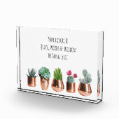 Cactus Succulent Uw favoriete Citaat, Zong Lyric Fotoblokken (Rechts)