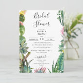 Cactus succulent Vrijgezellenfeest Kaart (Staand voorkant)