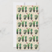 cactus, succulent, waterverf, feest, mexicaans, bedankkaart (Achterkant)