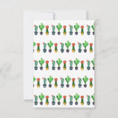 cactus, succulent, waterverf, fiesta, mexican; bedankkaart (Achterkant)
