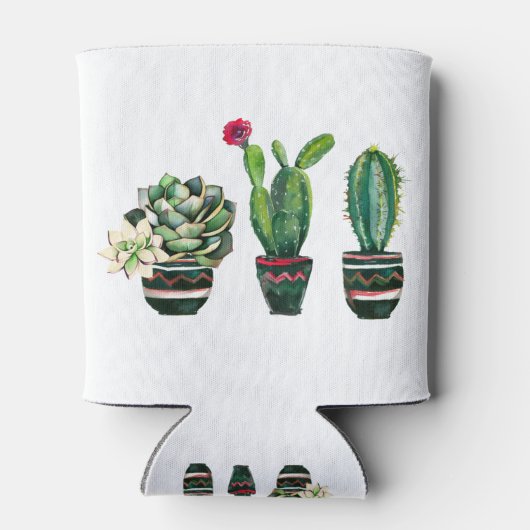 cactus, succulent, waterverf, fiesta, mexican; blikjeskoeler (Achterkant)