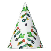 cactus, succulent, waterverf, fiesta, mexican; feesthoedjes (Achterkant)