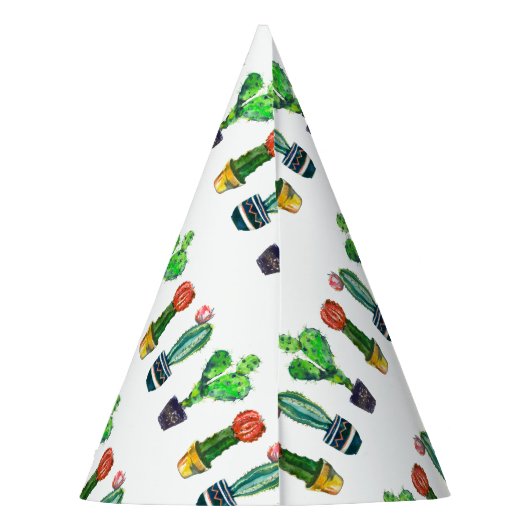 cactus, succulent, waterverf, fiesta, mexican; feesthoedjes (Achterkant)