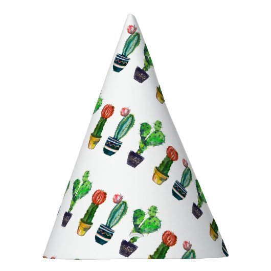 cactus, succulent, waterverf, fiesta, mexican; feesthoedjes (Rechts)