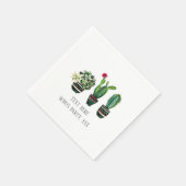 cactus, succulent, waterverf, fiesta, mexican; servet (Hoek)