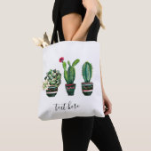 cactus, succulent, waterverf, fiesta, mexican; tote bag (Dichtbij)