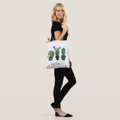 cactus, succulent, waterverf, fiesta, mexican; tote bag (Op model)