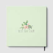 Cactus Succulent Wreath Rustic Boho Garden Wedding Gastenboek (Achterkant)