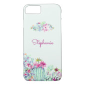 Cactus & Succulente Gepersonaliseerde Waterverf Case-Mate iPhone Case (Achterkant)