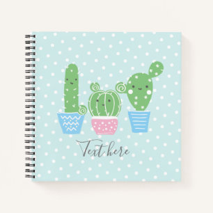 cactus, succulente, leuke kunstfiesta, Mexicaan, Notitieboek