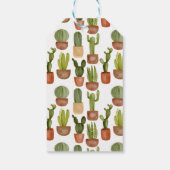Cactus succulente terracotta pot | BABY SHOWER Cadeaulabel (Achterkant)