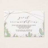 Cactus & Succulenten Accommodaties Invoegen Kaart (Voorkant)