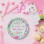 Cactus & Succulenten Baby shower Papieren Bordje (Feest)