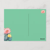 Cactus, Succulenten, Cactus Flower, Arrangement Briefkaart (Achterkant)