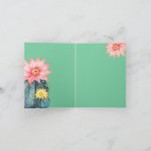 Cactus, Succulenten, Cactus Flower, Arrangement Kaart (Binnen)