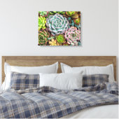 Cactus Succulenten canvas print (Insitu (Slaapkamer))