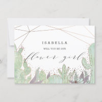 Cactus & Succulenten Geo Bloemen Meisje Aanzoekkaa