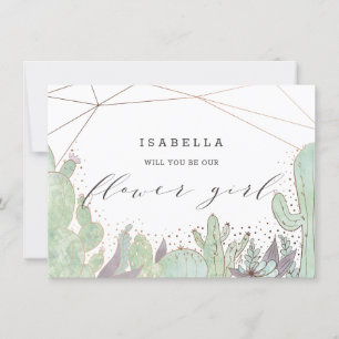 Cactus & Succulenten Geo Bloemen Meisje Aanzoekkaa