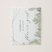 Cactus & Succulenten Geometrisch Bloemenmeisje Voo Legpuzzel (Verticaal)