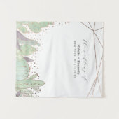 Cactus & Succulenten Geometrische Fotobooth Achter Wandkleed (Voorkant (horizontaal))