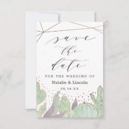 Cactus & Succulenten Geometrische Terrarium Bruilo Save The Date