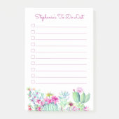 Cactus succulenten gepersonaliseerd om te doen post-it® notes (Voorkant)