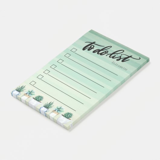 Cactus, Succulenten groen om lijst te doen Post-it® Notes (Schuin)