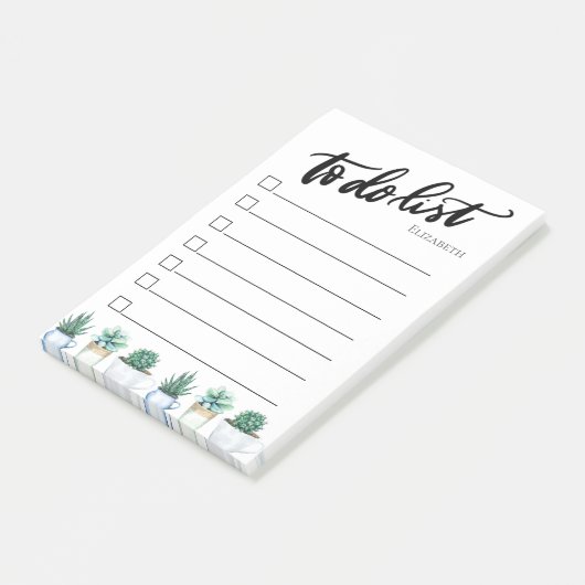 Cactus,Succulenten om lijst te doen Post-it® Notes (Schuin)