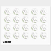Cactus & Succulenten Terrarium Bruiloft Dank u Ronde Sticker (Vel)