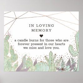 Cactus & Succulenten Terrarium "Ter liefdevolle he Poster