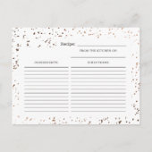 Cactus & Succulenten Trendy Bruid to Be Recept Kaa Aankondigingskaart (Achterkant)