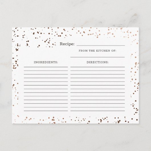 Cactus & Succulenten Trendy Bruid to Be Recept Kaa Aankondigingskaart (Achterkant)