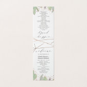 Cactus Succulenten Trendy Huwelijksceremonie Progr Kaart (Buitenkant ongevouwen)