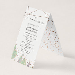 Cactus Succulenten Trendy Huwelijksceremonie Progr Kaart