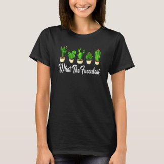 Cactus Succulenten Wat De Fucculent Tuinieren Retr T-shirt