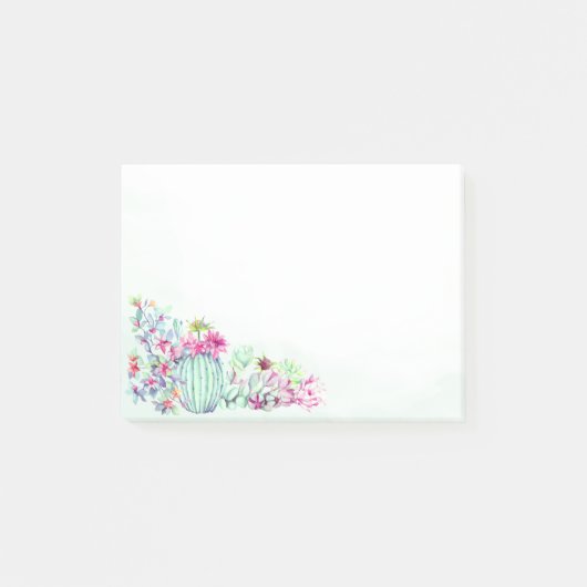 Cactus & Succulenten Waterverf Post-it® Notes (Voorkant)