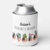 Cactus Succulents Bachelorette Weekend Party Favor Blikjeskoeler (Blikje Voorkant)