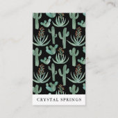 Cactus Succulents Botanische Planten Moderne Chic Visitekaartje (Voorkant)