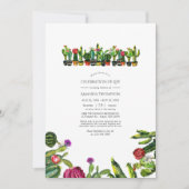 Cactus Succulents Celebration of Life Photo Kaart (Voorkant)