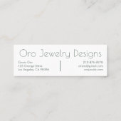 Cactus & Succulents Chic Waterverf Patroon Mini Visitekaartje (Achterkant)