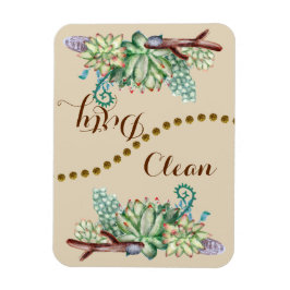 Cactus Succulents Clean Flip Dishwaser Magnet Magneet